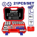 Emtop 21 Pcs 1/2" Socket set (ESKT12211)