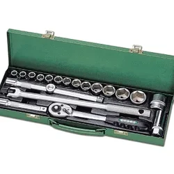 Honiton Socket Set 1/2 drive 25 pcs socket set  with quick release Ratchet Tin Box (17 B)