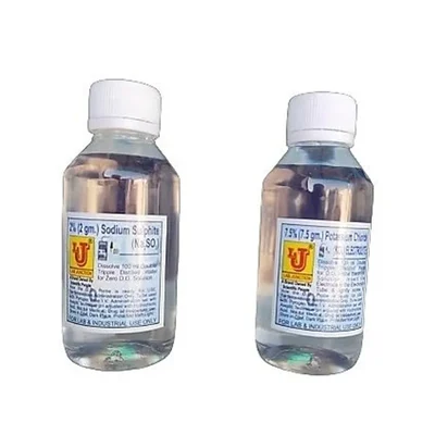 Lab Junction Na₂SO₃ & KCl Standard Solutions (100 ml Each) for Calibration of Dissolved Oxygen Meter, Model LJ-831(b)