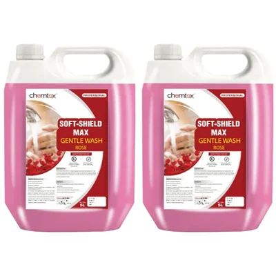 2 Pcs of Chemtex (5 Liter x 2 pcs) Soft-Shield Max Rose Gentle Wash