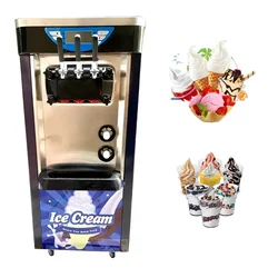 Single Compressor Softy Ice Cream Machine, 200 Cones/Hour