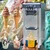 Single Compressor Stainless Steel Softy Ice Cream Machine 180-200 cone/Hour