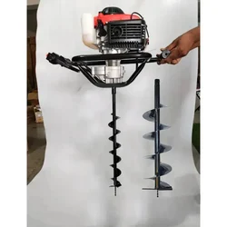 Heavy Duty 4 Stroke 82 cc Earth Auger with 4 & 8 inch Auger Bit | Post Hole Digger Machine