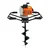 Neptune AG-63D, 63CC 2-Stroke Earth Auger Machine | Heavy Duty Two-Man Operated Post Hole Digger with 10-Inch Drill Bit