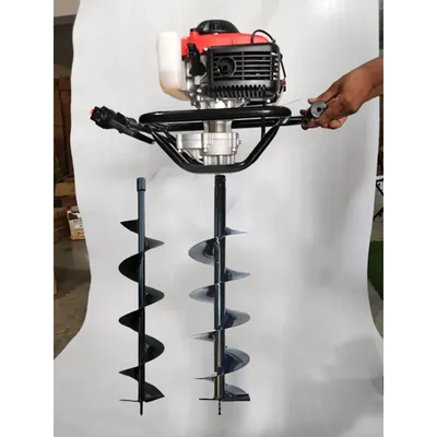 Heavy Duty 4-stroke, 82 CC For Earth Auger/ Post Hole Digger Machine with 6 & 8 inch Auger Bit
