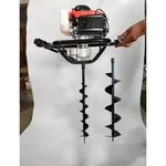 Heavy Duty 4 Stroke 82 cc Earth Auger with 4 & 6 inch Auger Bit | Post Hole Digger Machine
