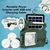 Gramstrong Solar Home Lighting System Portable With Inbuilt Torch, 3 Bulbs, 3 W Solar Panel  Multi Mobile Charging Cables