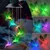 Gramstrong Solar Wind Color Changing Humming Bird Chime, LED Decorative Waterproof Light for Party, Window and Balcony