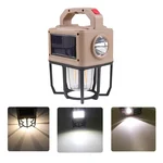 Gramstrong Multifunctional 3W Solar Camping Lantern with Tungsten Lamp, Torch, Flash Light and Solar Panel For Camping