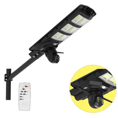 Gramstrong All in One 90 Watt AI and 4G Enabled Solar Camera + 180 LED Street Light Water-Proof with Remote (2 Year Waranty)