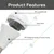 GIGAWATTS GW-168B 7W Solar LED Portable Bulb with 6V Panel 2600 mAh Battery for Camping Home Office (1 Pc, White)