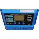 Gramstrong Solar 10 Amps, 12/24 Volt Solar Panel Charge Controller Intelligent Regulator with Dual USB Port Display