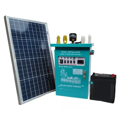 Toyo 18 KV Power Plus Solar Zatka Machine Combo Full Set With 40W Solar Panel & 12V 26Ah Battery, For 90 Acre Area