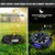 GIGAWATTS 8 LED Solar Ground Waterproof Lights with Rechargeable Battery Smart Sensor for Garden & Pathways(Pack of 4)