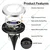 GIGAWATTS 8 LED Solar Ground Disk Light With Rechargeable Battery & Smart Sensor for Lawn & Pathways (Pack of 4)