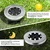 GIGAWATTS 8 LED Solar Ground Disk Light With Rechargeable Battery & Smart Sensor for Lawn & Pathways (Pack of 4)