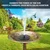 GIGAWATTS Solar Water Fountain Sun Powered  1.5W Power with 6 Nozzles Max 1.1m Water Column for Home, Garden, Pond &  Pool