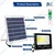 GIGAWATTS 200W Solar Flood Light with 20W Panel & Remote Control Rechargeable Cool White Lights for Outdoor Indoor