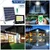 GIGAWATTS 200W Solar Flood Light with 20W Panel & Remote Control Rechargeable Cool White Lights for Outdoor Indoor