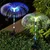 GIGAWATTS 4 Pcs Jellyfish Solar Garden Light Automatic Multicolor Changing Decorative Flowers Pot Lamp for Festival, Lawn & Outdoor