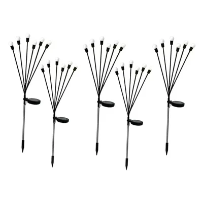 Gramstrong Premium Quality 6 Stick RGB Firefly Garden Light On Off Rechargeable for Garden and Outdoor Usage (Pack of 5)