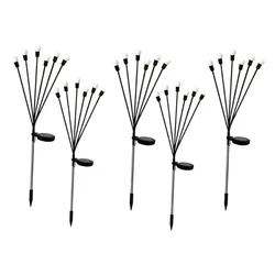 Gramstrong Premium Quality 6 Stick RGB Firefly Garden Light On Off Rechargeable for Garden and Outdoor Usage (Pack of 5)