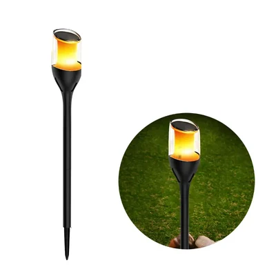 Gramstrong Outdoor Solar 2V 1W Light Higher Solar with Flickering Flame Light, Waterproof for Yard, Patio And Landscape