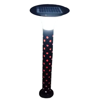 Premium Quality 2.5 Feet Solar Garden Light with 5W Solar Panel Gate Light For Outdoor Usage and Garden Decoration