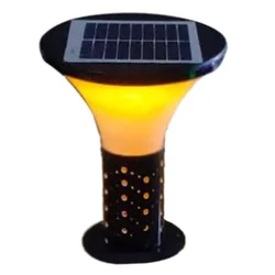 Premium Quality 1.2 Feet Solar Garden Light with 5W Solar Panel Bollard Light For Outdoor Usage and Garden Decoration