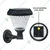 Gramstrong Solar Garden LED Waterproof Wall Lamp for Home Decoration and RGB Flashing Modes Wall Light for Outdoor Usage