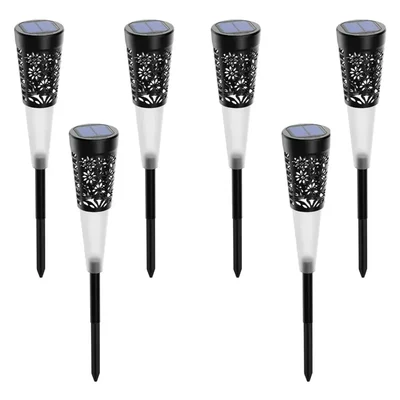 Gramstrong Solar Glow and Reflection Conical Shape Rechargeable Garden Light with Auto On - Off (Pack of 6)