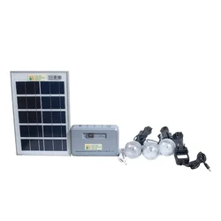 Solar Home Lighting Kit with an Inbuilt 1000 mAh Battery, LED Bulbs & 8W Solar Panel by Solar Universe India 