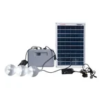 Gramstrong Solar Home Lighting Kit with an Inbuilt 1000 mAh Battery, LED Bulbs & 8W Solar Panel 
