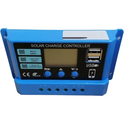 Gramstrong Solar 30 Amps, 12/24 Volt Solar Panel Charge Intelligent Controller With Dual USB Port and Display