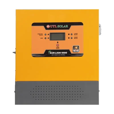 UTL Sun Lion 1000(Inbuilt Battery) Solar Inverter 800VA 12.8V For Home, Office & Shops With 3 Years Warranty