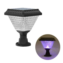 Gramstrong Solar Large Pillar Post Gate Light 7-color LED Lighting and Making it an Excellent Choice for Outdoor Use