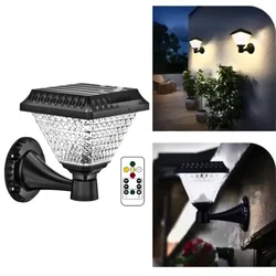 Premium Quality 10 Watt RGB Solar LED Wall Gate Pillar Light Set Perfect for Illuminating Gate, Wall and Garden Area