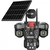Gramstrong Republic Solar 2MP Three View Double Camera With 5V/7W Solar Panel, Night Vision Human Detection Recording