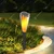 Gramstrong Outdoor Solar 2V 1W Flickering Flame Marshal Stake Lamp and Waterproof Design for Yard, Patio and Landscape