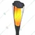 Gramstrong Outdoor Solar 2V 1W Flickering Flame Marshal Stake Lamp and Waterproof Design for Yard, Patio and Landscape