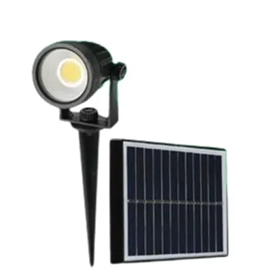 V-TAC 2W Solar Garden Light, DC5V - 2W Shaped Solar Panel With Sensor And Remote Control With 2 Years Warranty