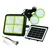 Gramstrong Solar Lighting System and Power Bank, Solar Flood Light with Solar Panel and 2 Bulb for Home and Outdoor Use