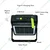 Gramstrong Solar Lighting System and Power Bank, Solar Flood Light with Solar Panel and 2 Bulb for Home and Outdoor Use