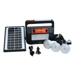 Gramstrong Solar Power Kit Emergency Light with 3.5 W Solar Panel and 3 Bulbs for Home, Outdoor Use