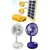 Gramstrong Republic Solar Home Light System With 1 pc Basket Fan, 2 pcs LED Bulbs, 3W/6V Solar Panel, 5m Cable & Battery