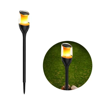 GIGAWATTS GW-230 Solar Flame Lamp with BIS Approve Solar Powered 800mAh Pathway Lights for Garden & Outdoor Decoration