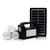 Gramstrong Mini Solar Home Lighting System Portable | Inbuilt Torch, 3 Bulbs | 3 W Solar Panel | Multi Mobile Charging Cable