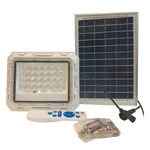 Solar Light Outdoor 60 W Led Waterproof Wall Mount Flood Light of 140 LEDs, Panel, Battery and Remote