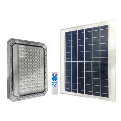 Gramstrong Republic Solar Light Outdoor 200W Led Waterproof Wall Mount Flood Light of 585 LEDs, Panel, Battery, Remote