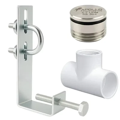 BrilloRex Wash SS304 Stainless Steel Solar Panel Cleaning Sprinkler 4–7 LPM,  For Solar Panel Cleaning (Pack of 6) 